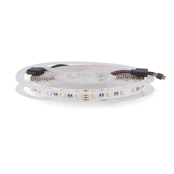 Bandă LED 24V RGB+w (3000K) 60 LED/m Ip20 - 5 metri DC Smd5050 Videny