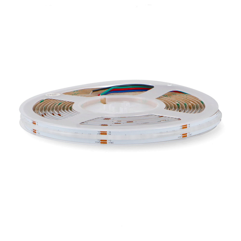 Bandă LED 24V RGB 576 LED/m Ip20 - 5 metri DC Cobled Nake