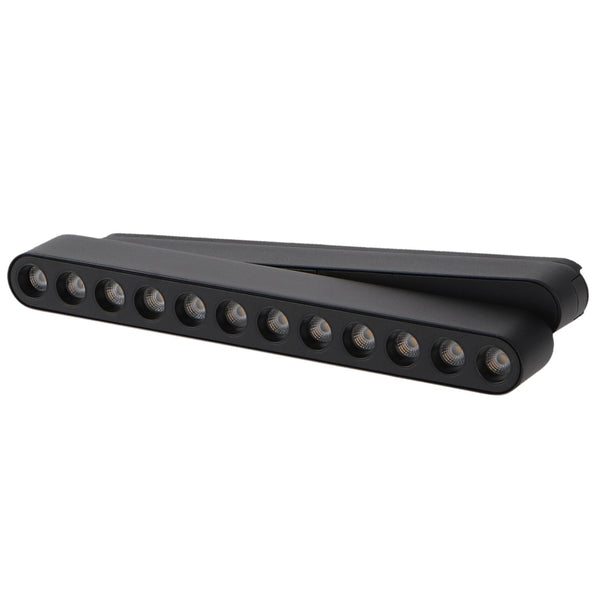 Spot LED Linéaire Seria ET16 12W pentru pista magnetica Negru 48V