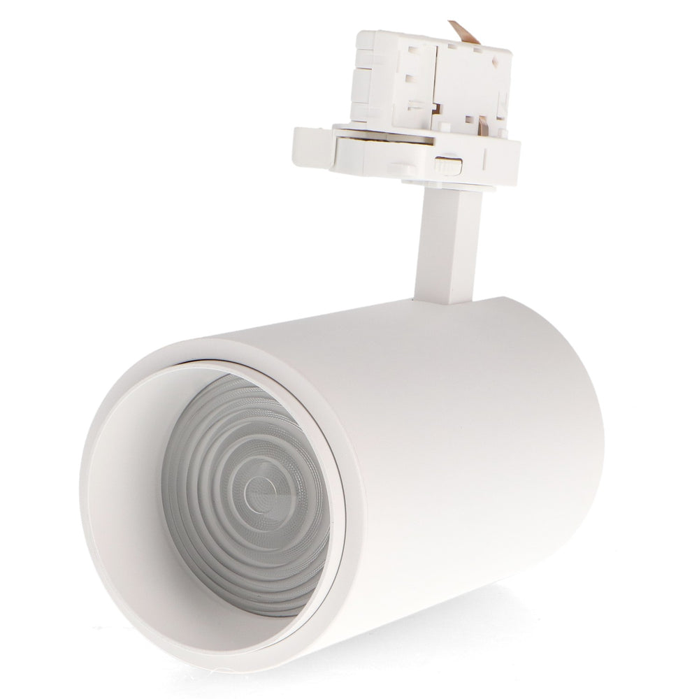 Spot LED alb pe sină 30W CCT trifazat + Optică reglabilă