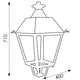 Villa Lantern Cuptor Negru din Oțel Vopsit