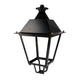 Villa Lantern Cuptor Negru din Oțel Vopsit