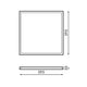 Panou LED Seria Trielle 60X60 cm 42W Fara Flicker