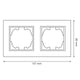 Cadru din lemn natural pentru 2 Module - FM - imagine 3