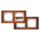 Cadru din lemn natural pentru 2 Module - FM - imagine 2