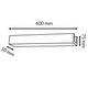 Bară Liniară TUV 18W (UGR 19) 600 mm CCT - imagine 3