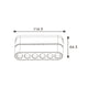 Spot LED Linéaire Seria ET16 6W pentru pista magnetica Alb 48V - imagine 3