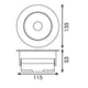 Spot cu downlight LED reglabil CobFix 20W - imagine 3