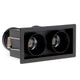 Spot LED Mini Black Fix Square 10W CCT