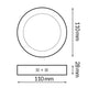 Panou aplicat circular, seria Pro, 6W, CCT