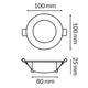 Downlight LED Pro Lass 7W CCT - imagine 3