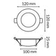 Downlight LED Pro Lass 10W CCT - imagine 3
