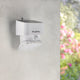 Lampa solara alba de perete 4000k