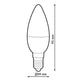 Bec LED C37 E14 6W - imagine 3