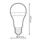 Bec LED E27 A70 15W - imagine 3