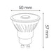 Bec LED GU10 CobPro 8W 12º - imagine 3