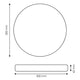 Plafoniera Neox LED 24W Negru - imagine 2