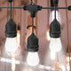 Ghirlanda de 10 m cu soclu E27 Cablu electric exterior IP65