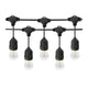 Ghirlanda de 10 m cu soclu E27 Cablu electric exterior IP65