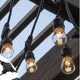Ghirlanda de 10 m cu soclu E27 Cablu electric exterior IP65