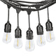 Ghirlanda cu LED-uri solare 3W cu 10 becuri E27 de exterior IP65 - 3000K