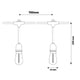 Ghirlanda cu LED-uri solare 3W cu 10 becuri E27 de exterior IP65 - 3000K