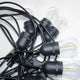 Ghirlanda cu LED-uri solare 3W cu 10 becuri E27 de exterior IP65 - 3000K