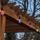 Ghirlanda Solară LED 3W cu 10 Becuri E27 Exterior IP65 - RGB