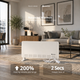 Radiator Convector Electric White Broken Equation 2000W - imagine 4