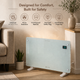 Radiator Convector Electric White Glass 2000W - imagine 6