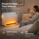Radiator Convector Electric White Glass 2000W - imagine 9