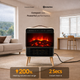 Încălzitor Ceramic Cassete 2000W Cu Efect De Flacără - imagine 4