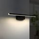 Aplica de perete LED neagra 8W CCT