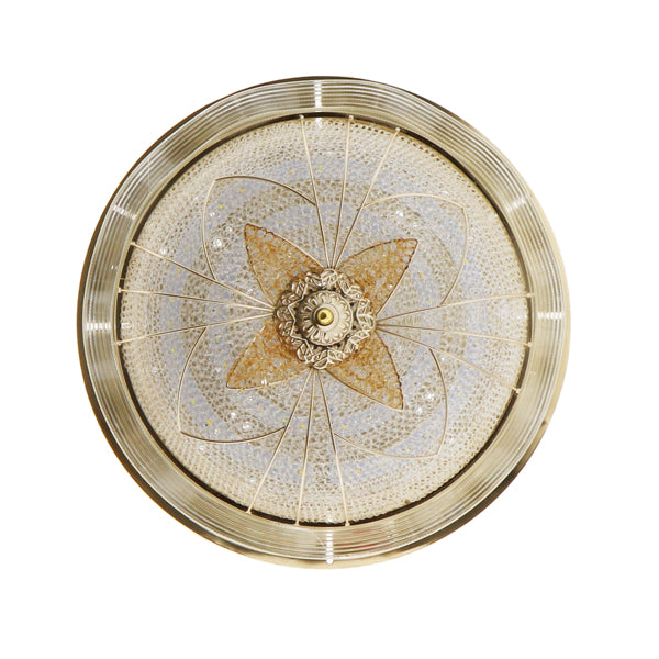 Plafoniera decorativă Circle Flower Gold LED