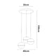 Plafoniera Curling LED 108W CCT - DSC - imagine 3