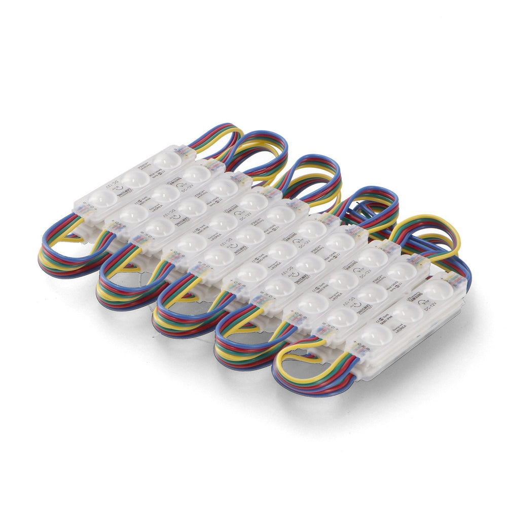 Șir de 20 de module din 3 LED-uri SMD Samsung 12V DC 1W
