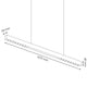 Lampă liniară LED Vienna II 40W UGR 19 chip Osram