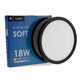 Plafon LED Soft 18W Negru - imagine 4