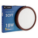 Plafon LED Soft 18W Lemn Nuc - imagine 4