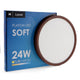 Plafon LED Soft 24W Lemn Nuc - imagine 4