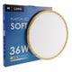 Plafon LED Soft 36W Lemn Fag - imagine 4