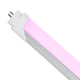 Tub LED T8 1200 mm Ekran 17W roz Conexiune pe o parte - imagine 2