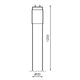 Tub LED T8 1200 mm Stak 18W Sticla Conexiune pe o parte - imagine 3