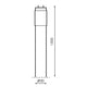 Tub LED T8 1500 mm Stak 24W Sticla Conexiune pe o parte - imagine 3