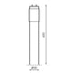 Tub LED T8 600 mm Stak 9W Sticla Conexiune pe o parte - imagine 3