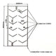 Regletă LED Hexagonală Dublu Unghi 380W - imagine 3