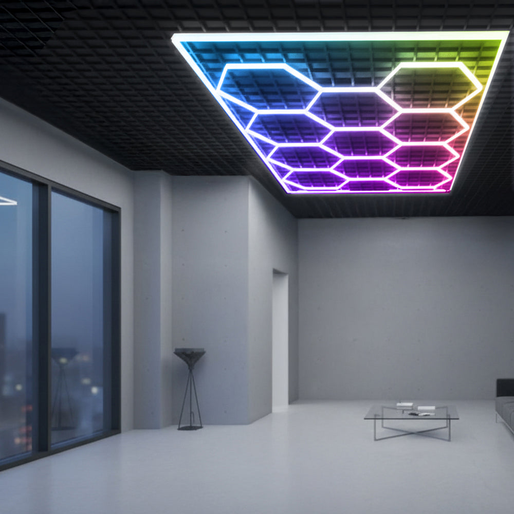 Regletă LED Hexagonală Panou Fagure 200W RGB