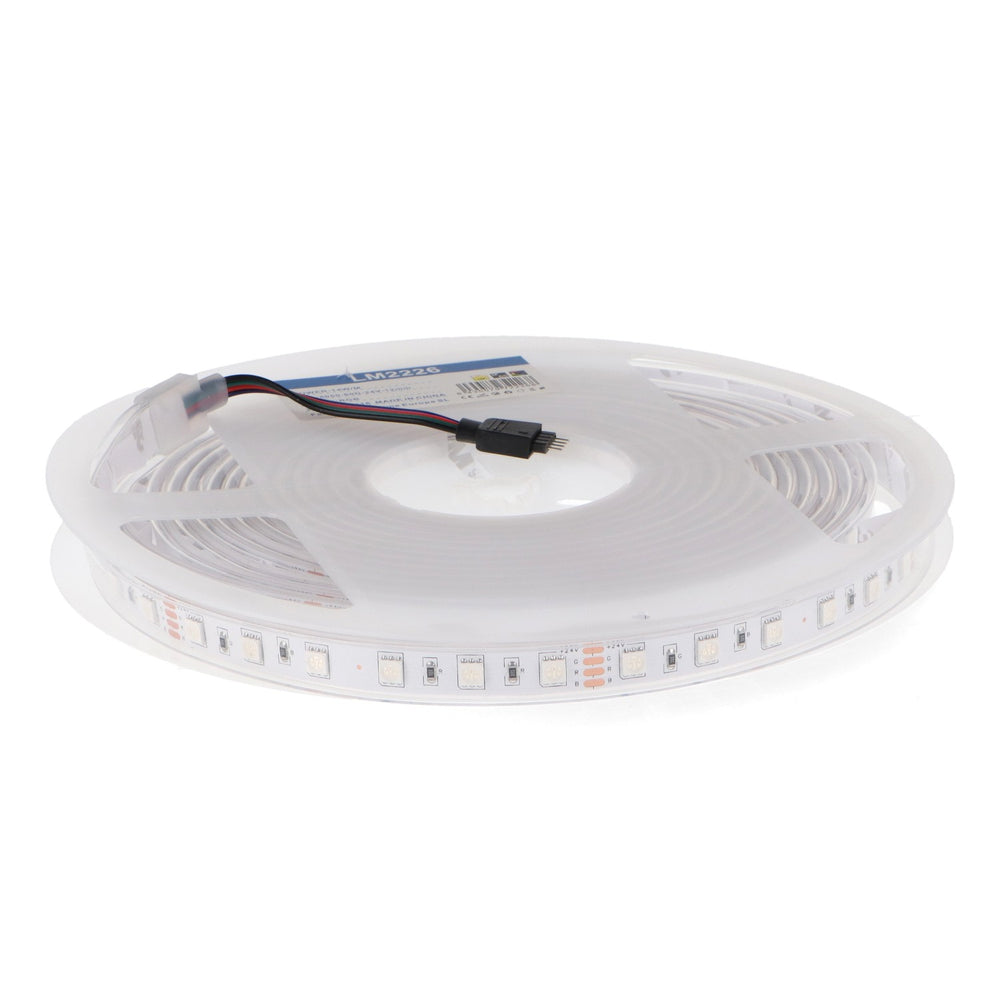 Bandă LED 24V IP65 RGB 60 LED/m - 5 metri DC SMD5050 Videny