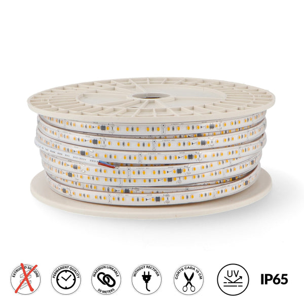 Bandă LED 220VAC SMD2835 Bergamo 17W/m IP65 - 50 metri