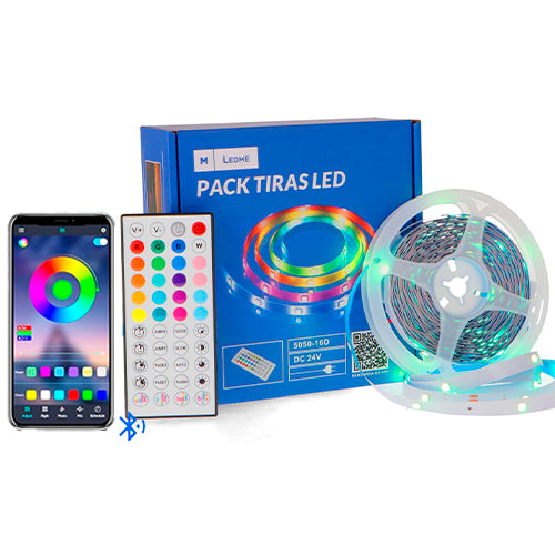 Pachet Bandă LED 24V 5050 16L RGB - 15 metri